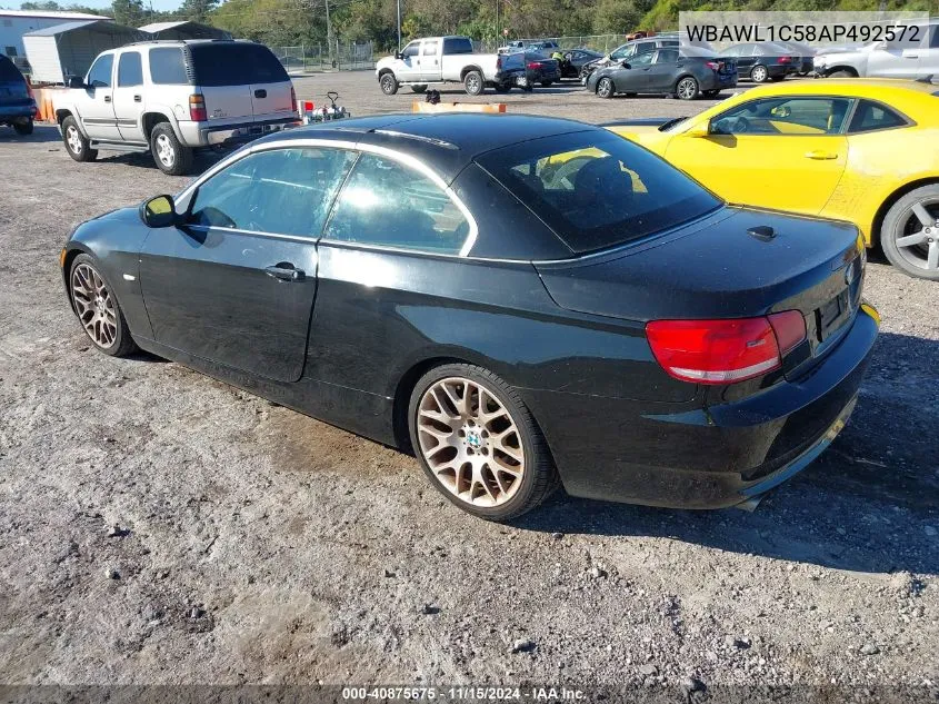 2010 BMW 328I VIN: WBAWL1C58AP492572 Lot: 40875675