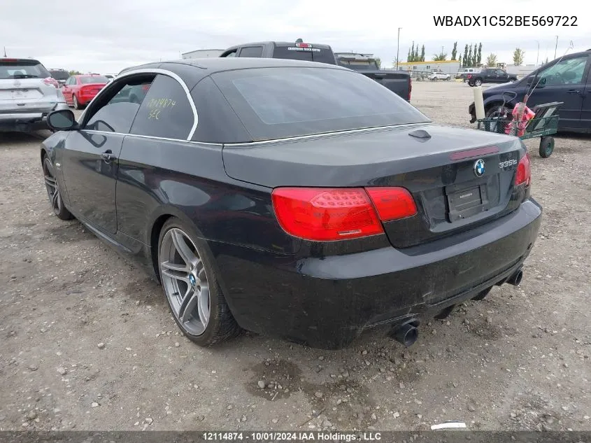 WBADX1C52BE569722 2011 BMW 335Is Cabriolet