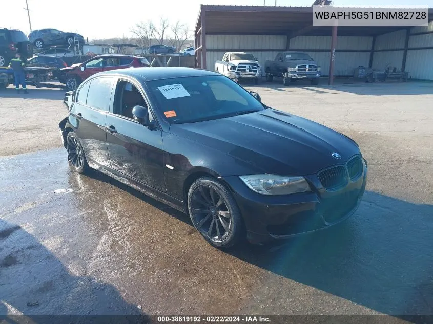 2011 BMW 328I VIN: WBAPH5G51BNM82728 Lot: 38819192