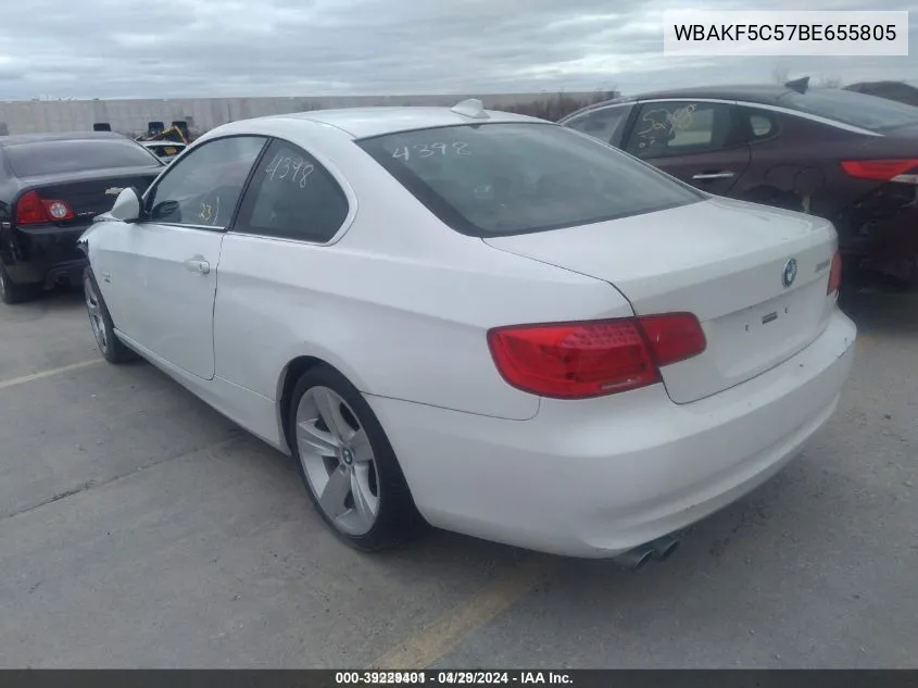 2011 BMW 328I xDrive VIN: WBAKF5C57BE655805 Lot: 39229401