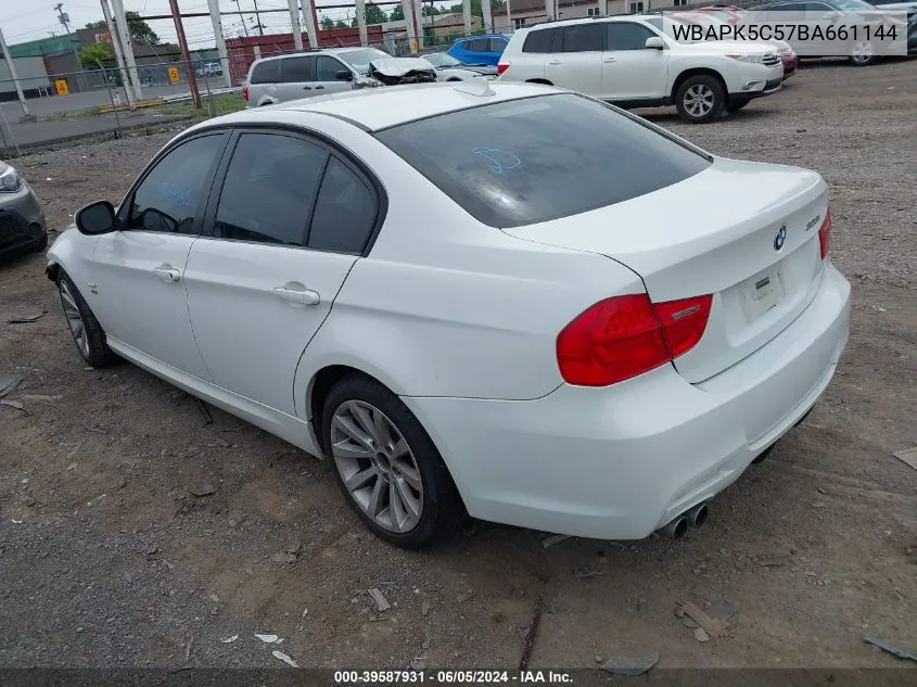 2011 BMW 328I xDrive VIN: WBAPK5C57BA661144 Lot: 39587931