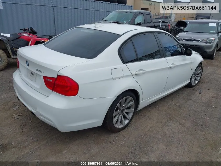 2011 BMW 328I xDrive VIN: WBAPK5C57BA661144 Lot: 39587931