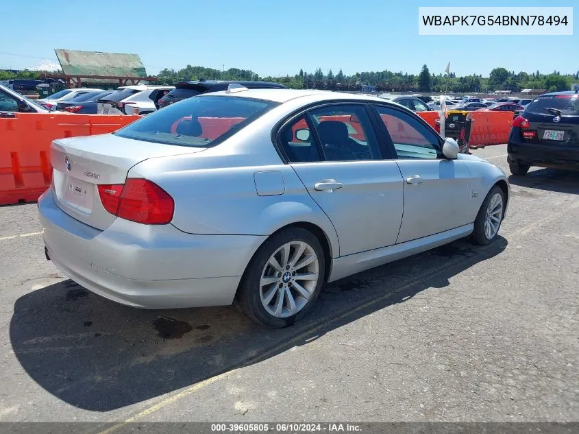 WBAPK7G54BNN78494 2011 BMW 328I xDrive