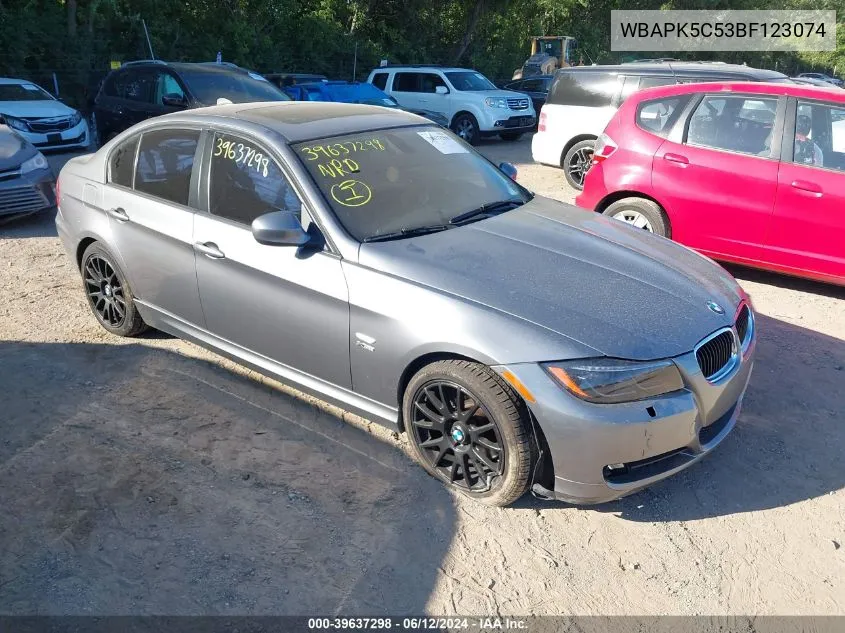 2011 BMW 328I xDrive VIN: WBAPK5C53BF123074 Lot: 39637298