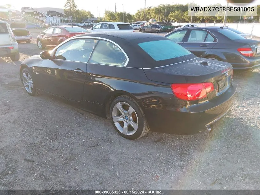 WBADX7C58BE581005 2011 BMW 335I