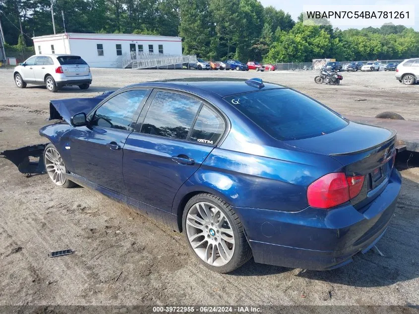 WBAPN7C54BA781261 2011 BMW 335D