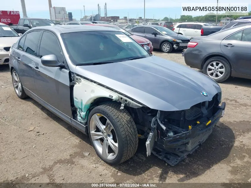 WBAPM5G55BNN00188 2011 BMW 335I