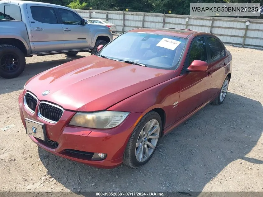 2011 BMW 328I xDrive VIN: WBAPK5G50BNN26235 Lot: 39852068