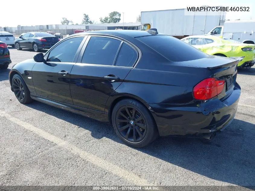 2011 BMW 328I VIN: WBAPH7C54BE460532 Lot: 39862603