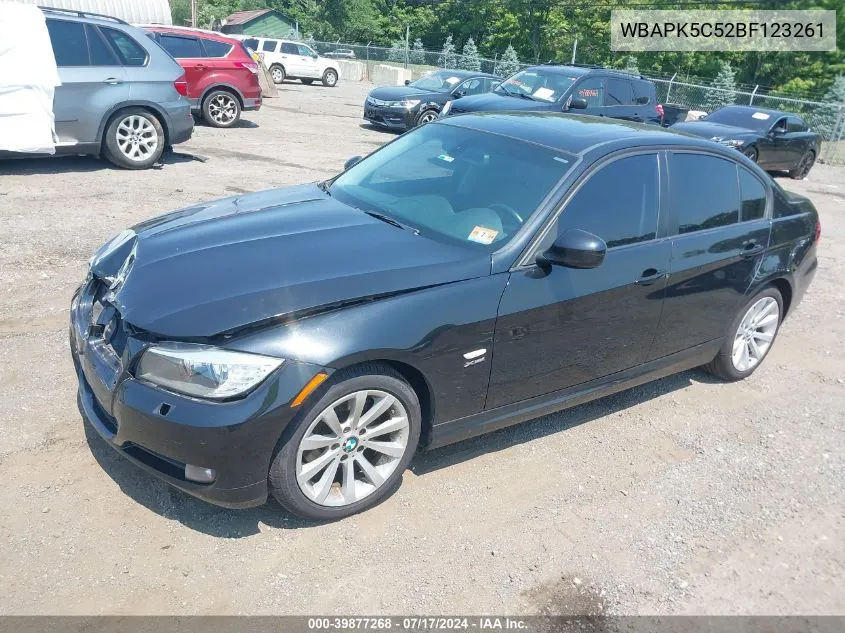 2011 BMW 328I xDrive VIN: WBAPK5C52BF123261 Lot: 39877268