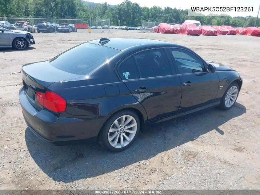 2011 BMW 328I xDrive VIN: WBAPK5C52BF123261 Lot: 39877268