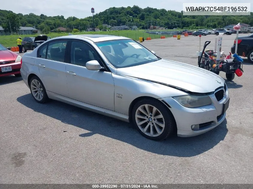 2011 BMW 328I xDrive VIN: WBAPK7C54BF196532 Lot: 39952290