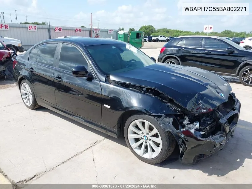 2011 BMW 328I VIN: WBAPH7C55BA802271 Lot: 39961673