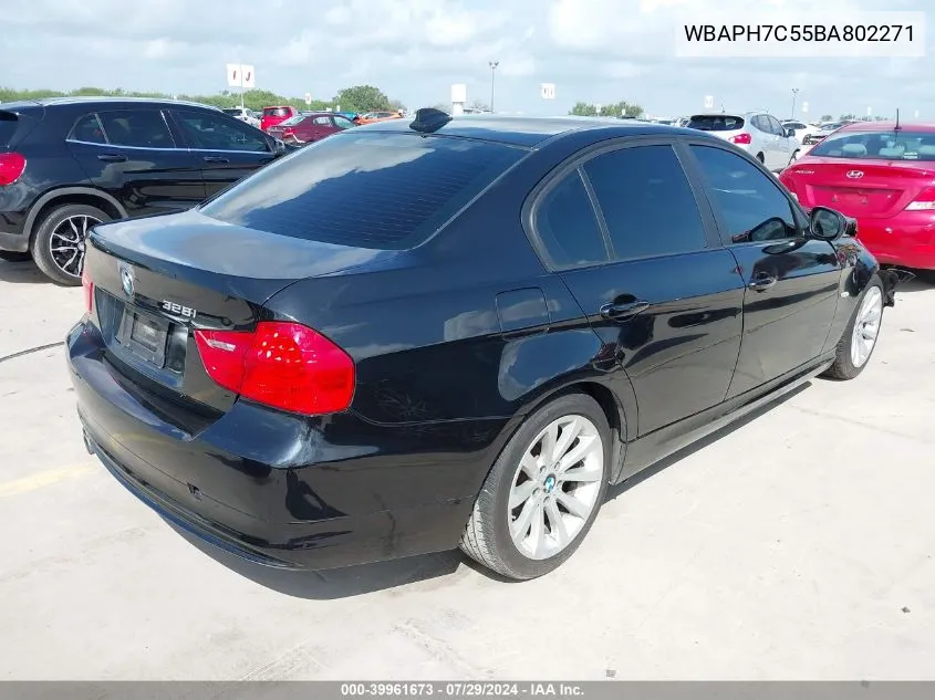 2011 BMW 328I VIN: WBAPH7C55BA802271 Lot: 39961673