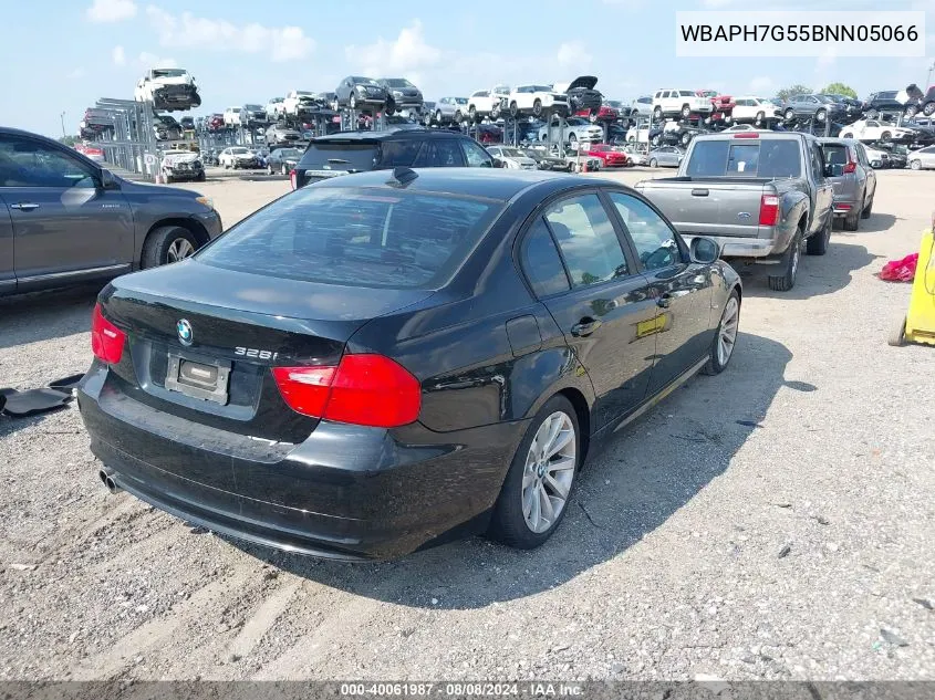 2011 BMW 328I VIN: WBAPH7G55BNN05066 Lot: 40061987