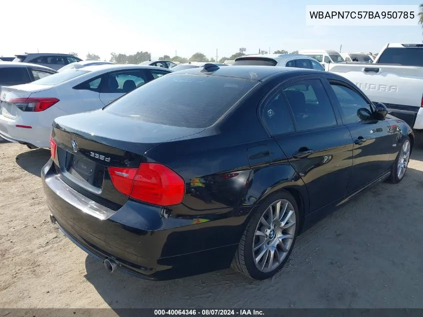 WBAPN7C57BA950785 2011 BMW 335D