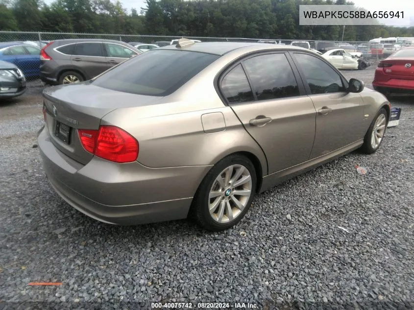 WBAPK5C58BA656941 2011 BMW 3 Series 328I xDrive