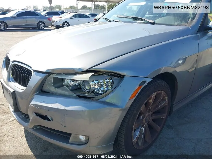 2011 BMW 328I VIN: WBAPH5G5XBNM82193 Lot: 40081967