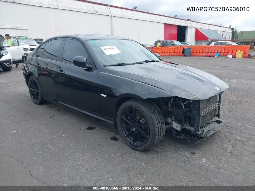 WBAPG7C57BA936010 2011 BMW 3 Series