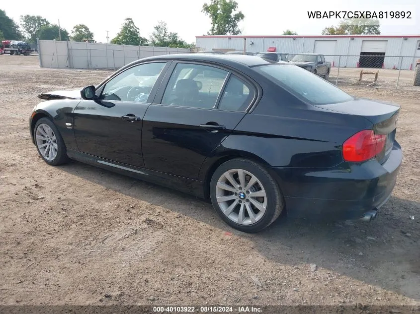 WBAPK7C5XBA819892 2011 BMW 328I xDrive