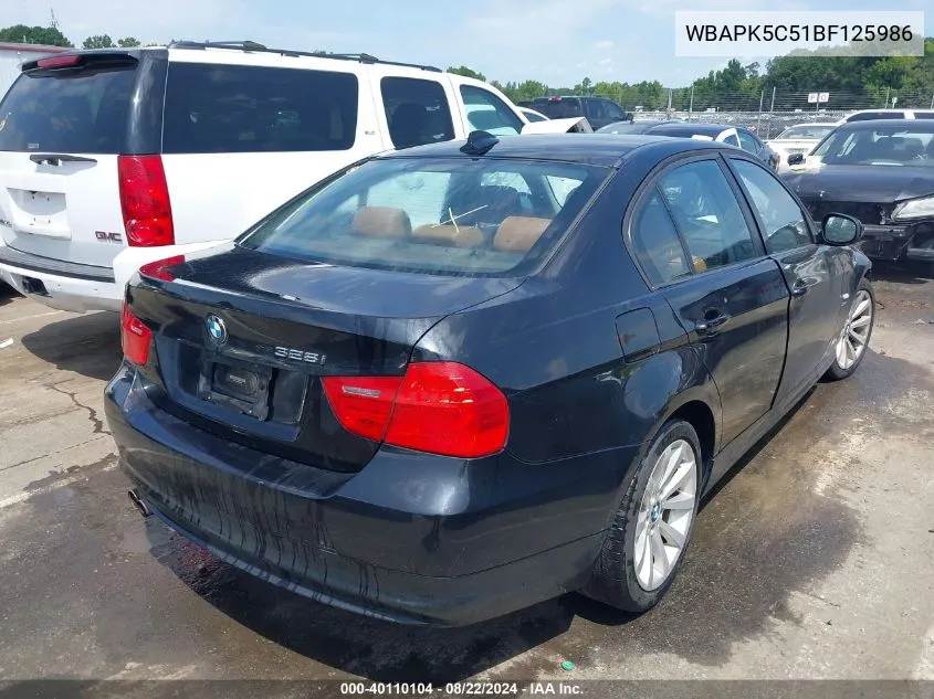 WBAPK5C51BF125986 2011 BMW 328I xDrive