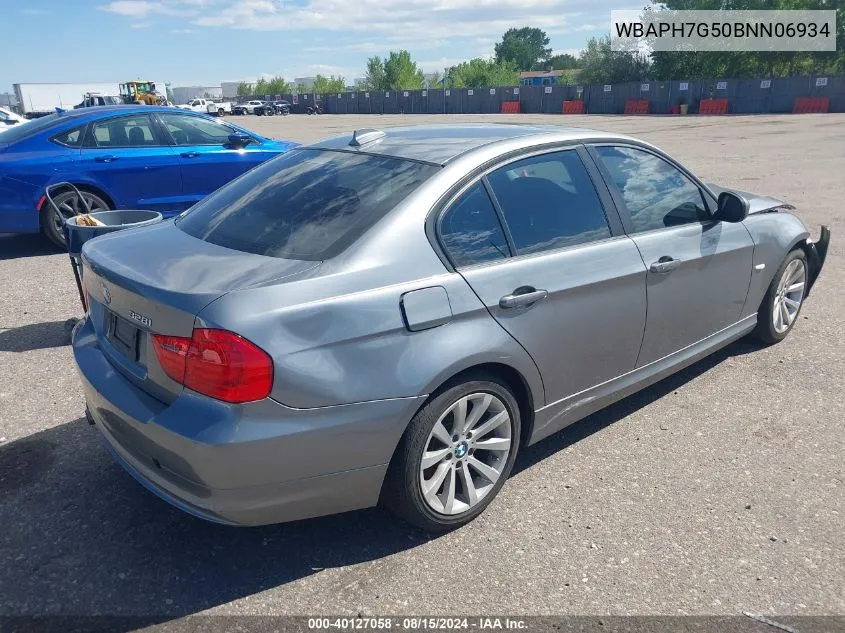 2011 BMW 328I VIN: WBAPH7G50BNN06934 Lot: 40127058