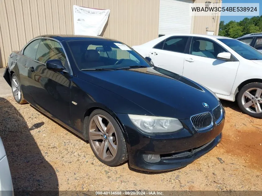 WBADW3C54BE538924 2011 BMW 328 I