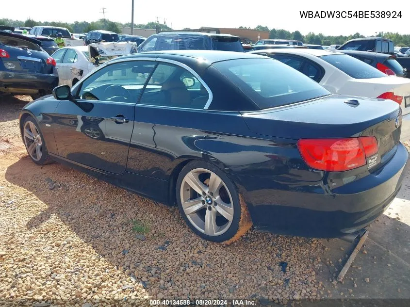 WBADW3C54BE538924 2011 BMW 328 I