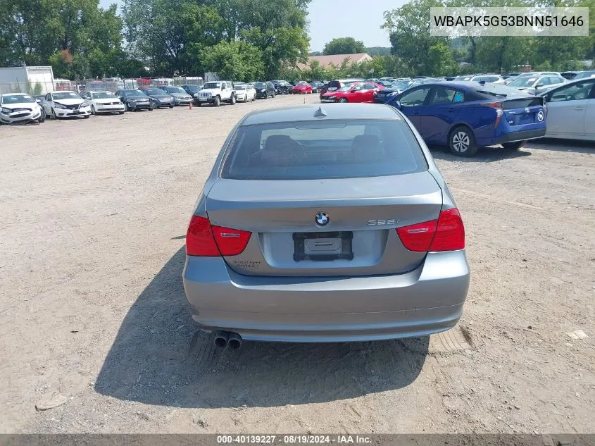 WBAPK5G53BNN51646 2011 BMW 328I xDrive