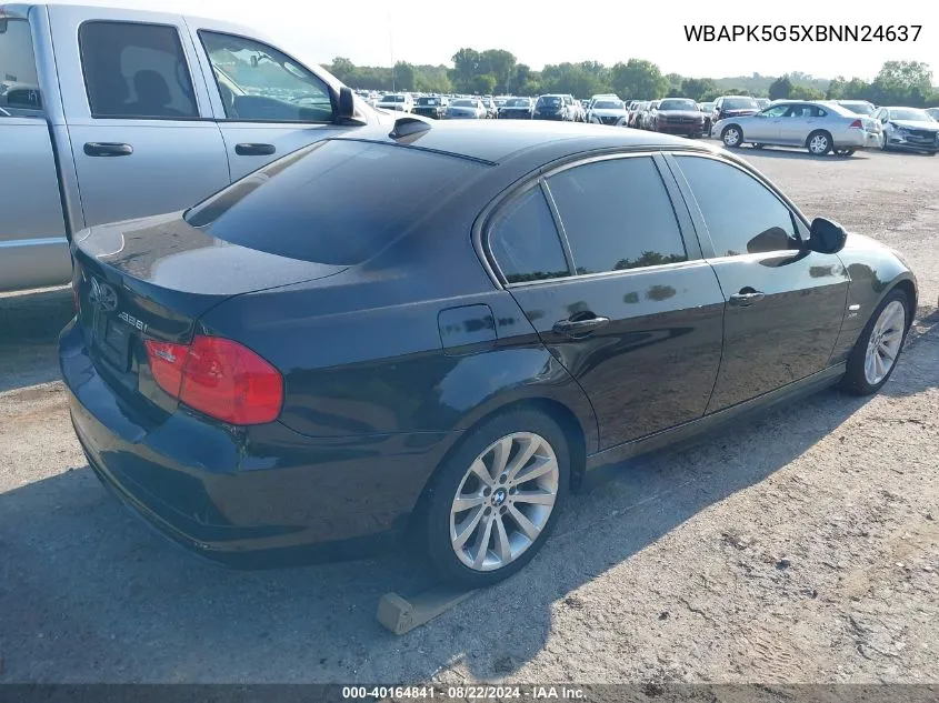 2011 BMW 328I xDrive VIN: WBAPK5G5XBNN24637 Lot: 40164841