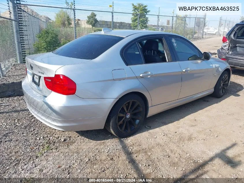 2011 BMW 328I xDrive VIN: WBAPK7C5XBA463525 Lot: 40165448