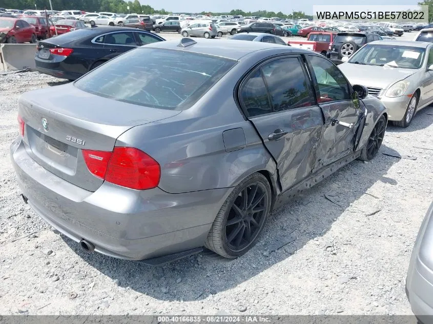 WBAPM5C51BE578022 2011 BMW 335 I