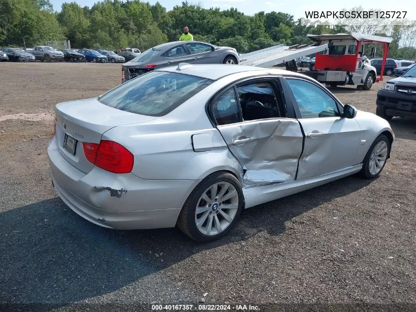 2011 BMW 328I xDrive VIN: WBAPK5C5XBF125727 Lot: 40167357