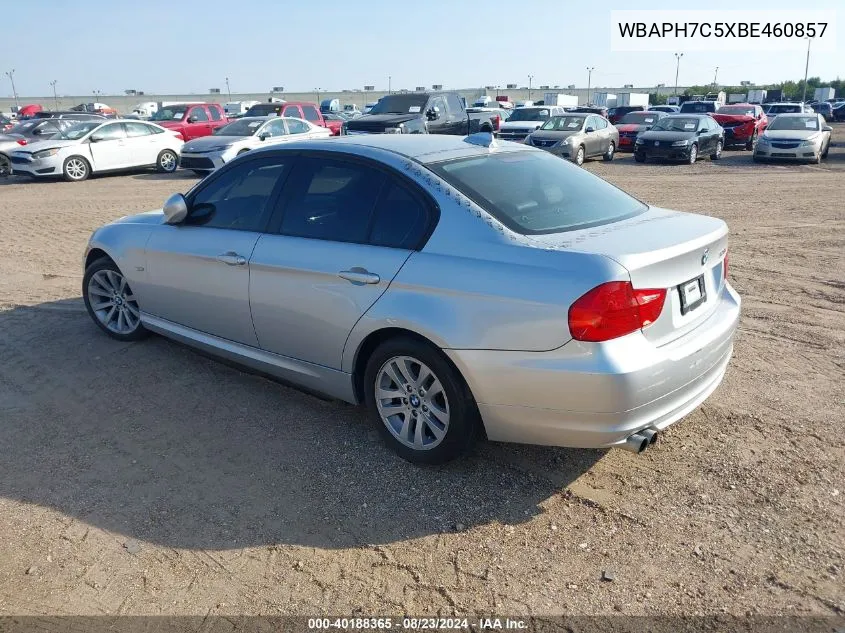 2011 BMW 328I VIN: WBAPH7C5XBE460857 Lot: 40188365