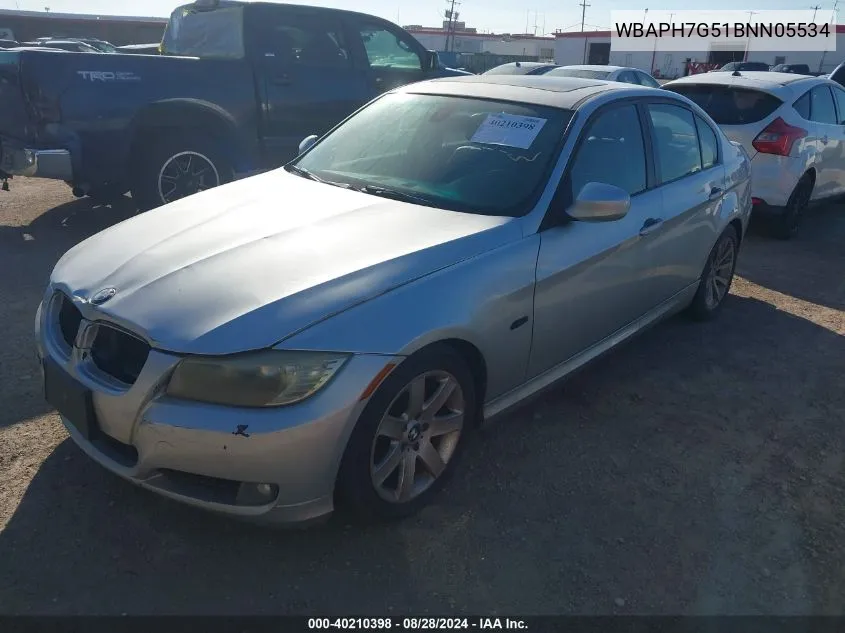 2011 BMW 328I VIN: WBAPH7G51BNN05534 Lot: 40210398