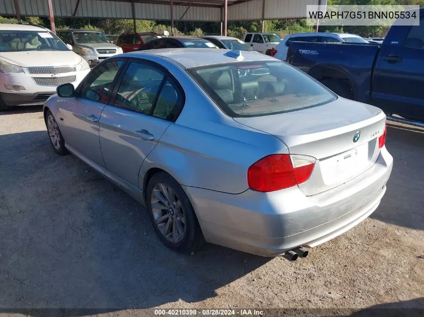 2011 BMW 328I VIN: WBAPH7G51BNN05534 Lot: 40210398