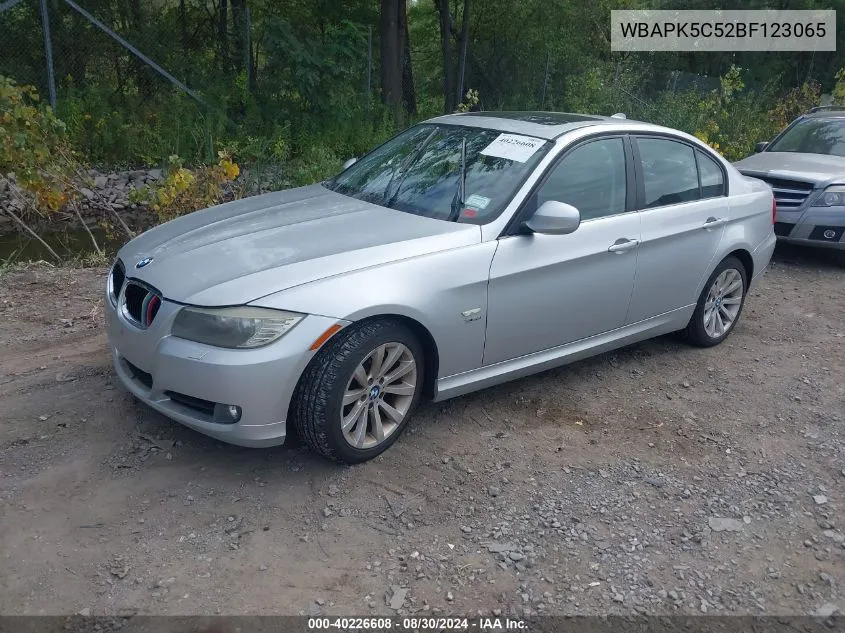 2011 BMW 328I xDrive VIN: WBAPK5C52BF123065 Lot: 40226608