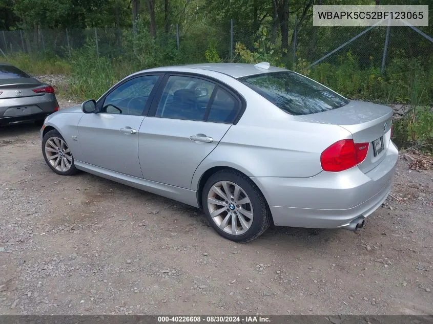 2011 BMW 328I xDrive VIN: WBAPK5C52BF123065 Lot: 40226608