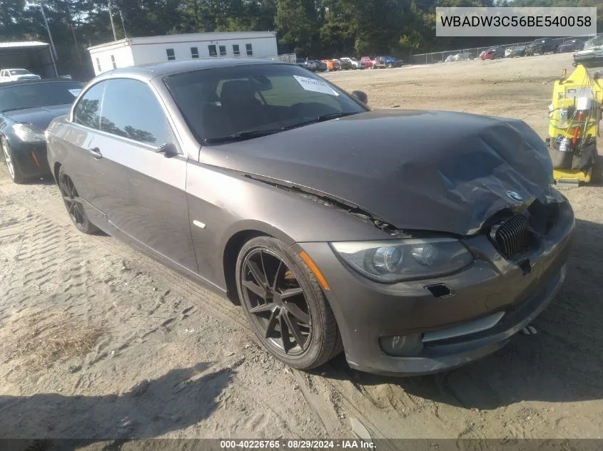 WBADW3C56BE540058 2011 BMW 328I