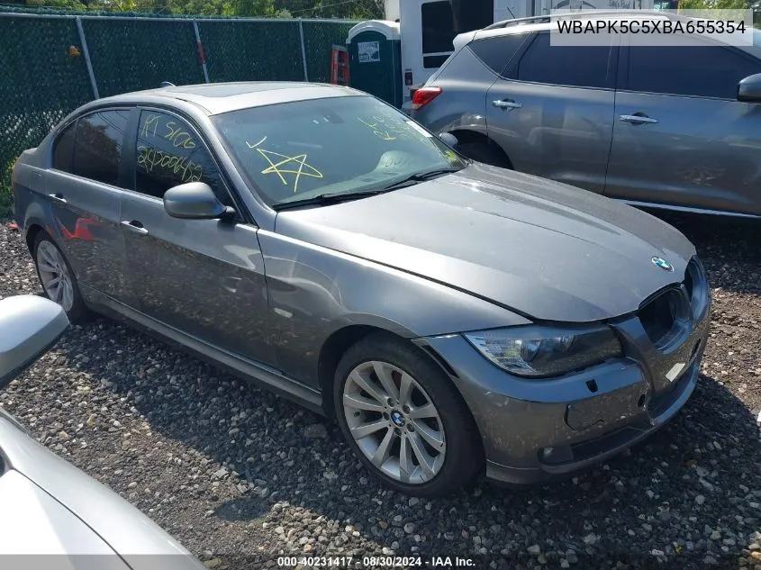 2011 BMW 328I xDrive VIN: WBAPK5C5XBA655354 Lot: 40231417