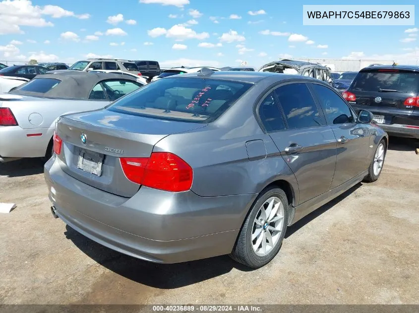 2011 BMW 328I VIN: WBAPH7C54BE679863 Lot: 40236889