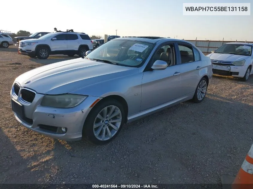 2011 BMW 328I VIN: WBAPH7C55BE131158 Lot: 40241564