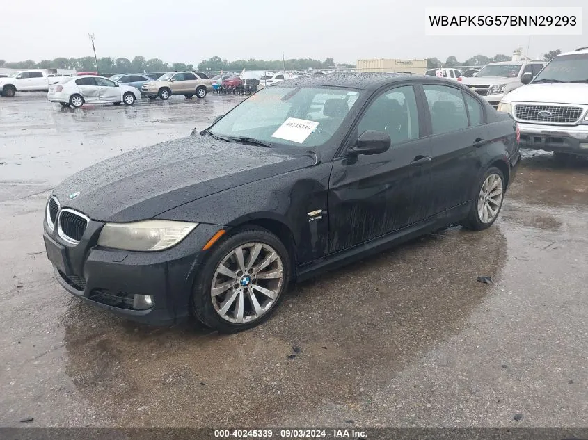 2011 BMW 328I xDrive VIN: WBAPK5G57BNN29293 Lot: 40245339