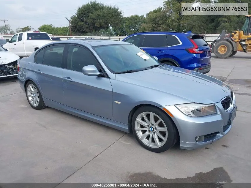 2011 BMW 328I VIN: WBAPH5G5XBNM76653 Lot: 40255981