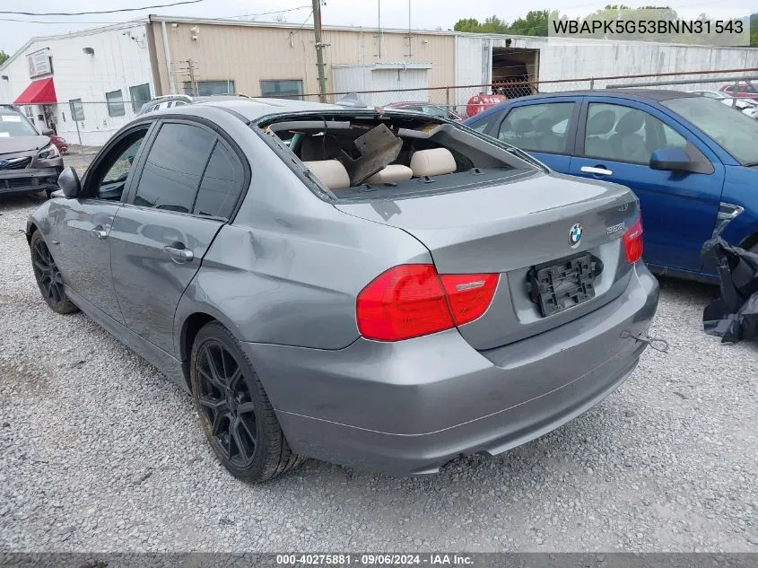 WBAPK5G53BNN31543 2011 BMW 328I xDrive