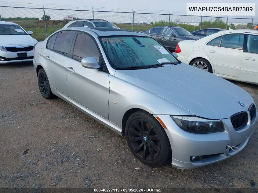 2011 BMW 328I I VIN: WBAPH7C54BA802309 Lot: 40277119