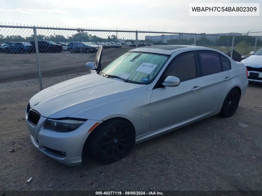 2011 BMW 328I I VIN: WBAPH7C54BA802309 Lot: 40277119