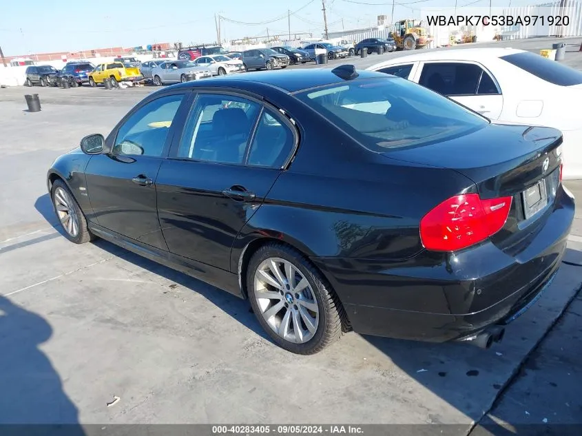 WBAPK7C53BA971920 2011 BMW 328I xDrive