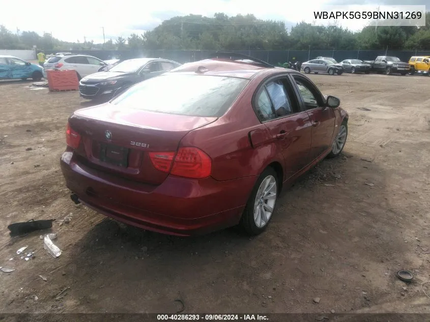 WBAPK5G59BNN31269 2011 BMW 328I xDrive