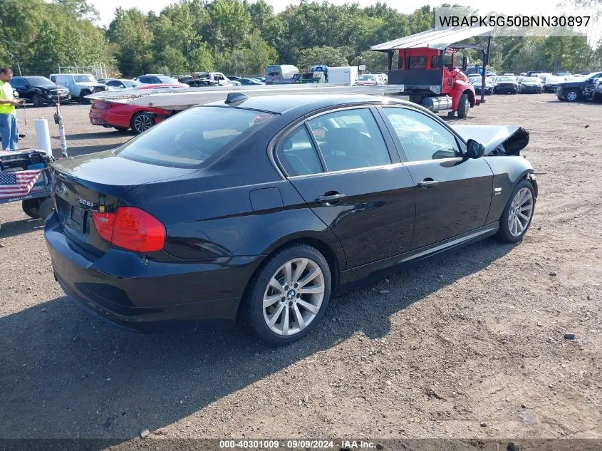 2011 BMW 328I xDrive VIN: WBAPK5G50BNN30897 Lot: 40301009